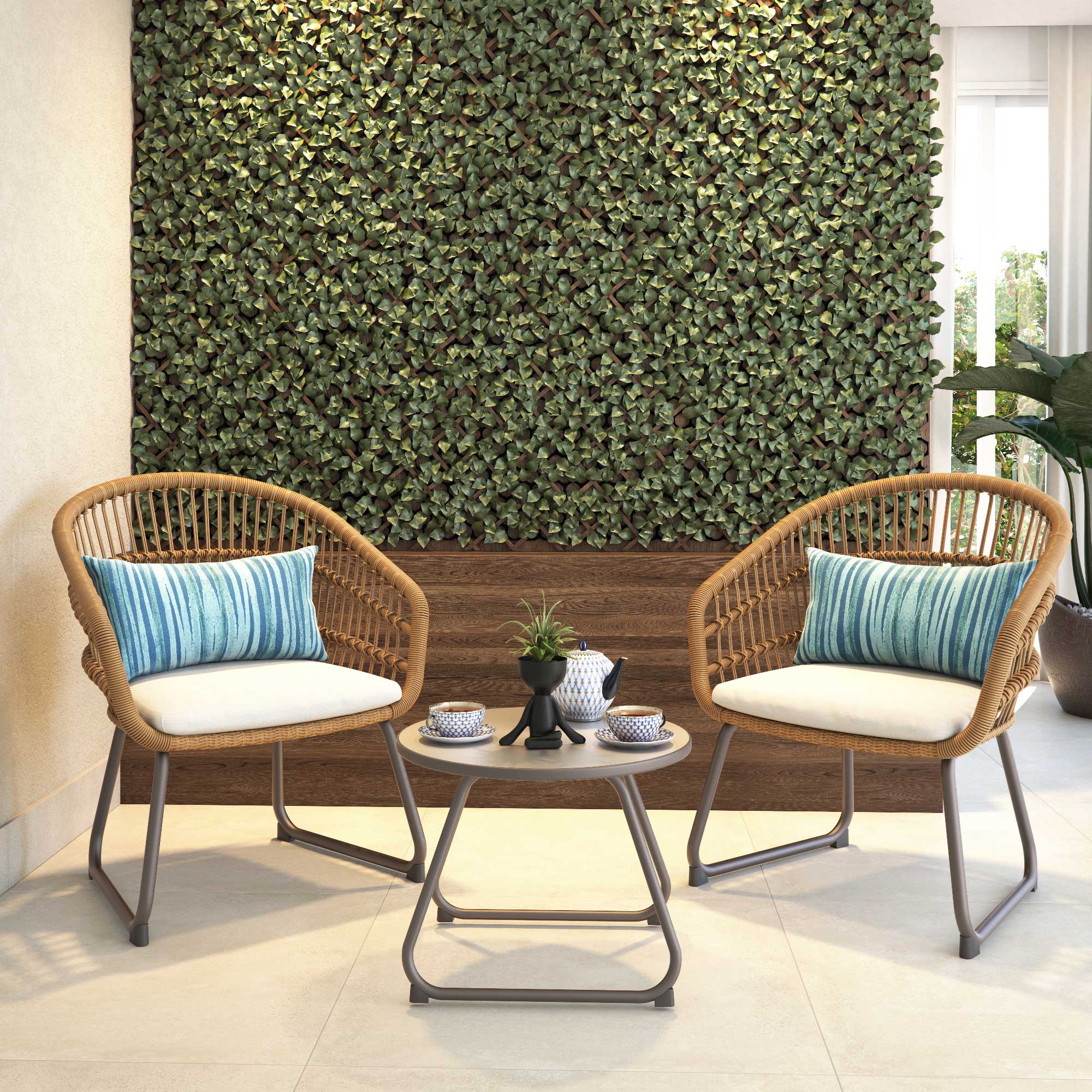 Manutenção de jardim vertical em apartamento