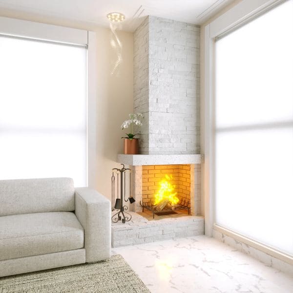 lareira a álcool apartamento