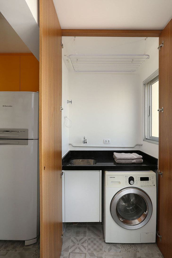 lavanderia apartamento pequeno 2025