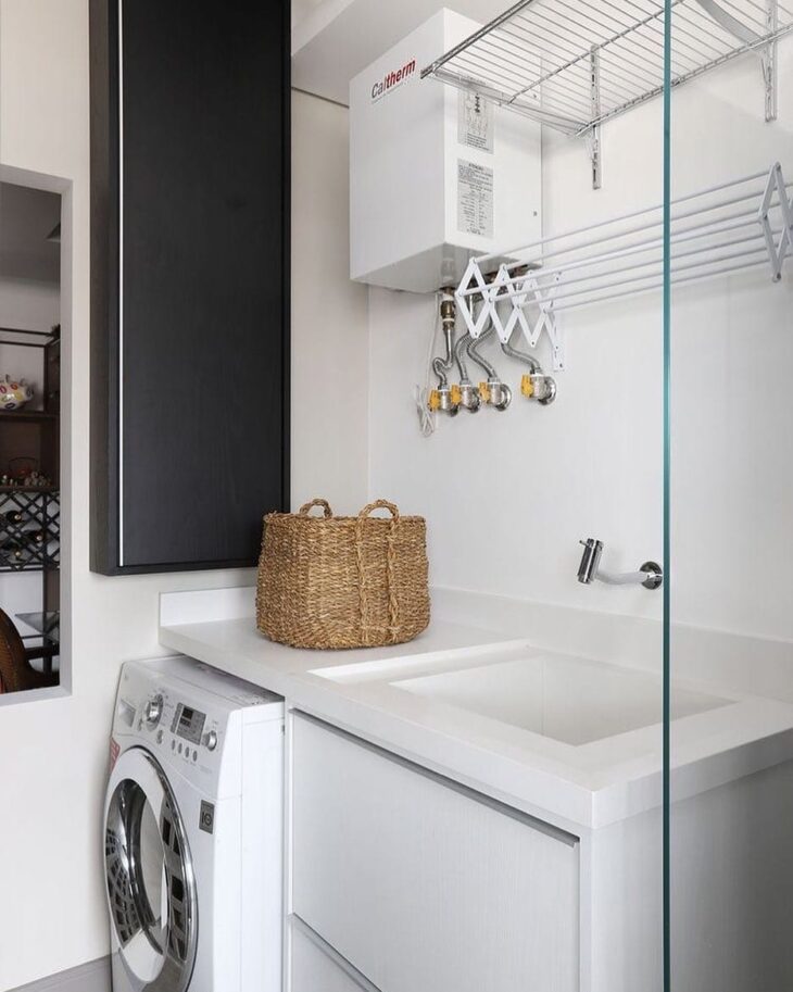 lavanderia apartamento pequeno sem tanque