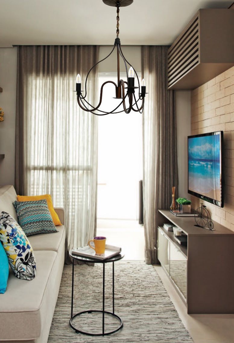 luminária para apartamento pequeno