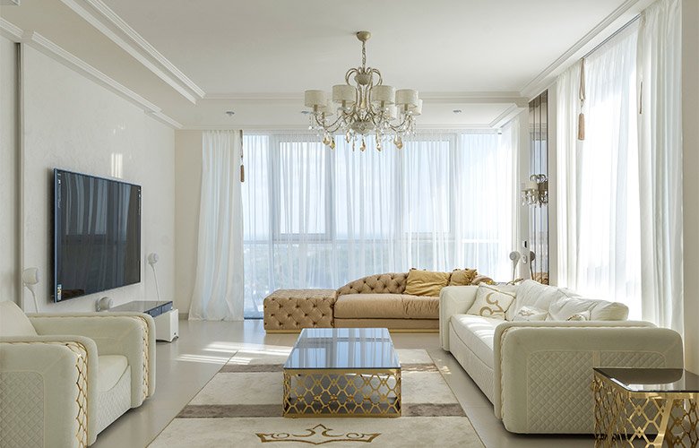 lustre retangular apartamento