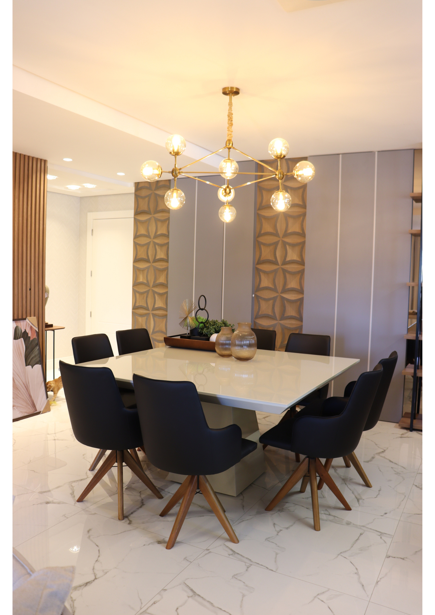 lustre retangular apartamento