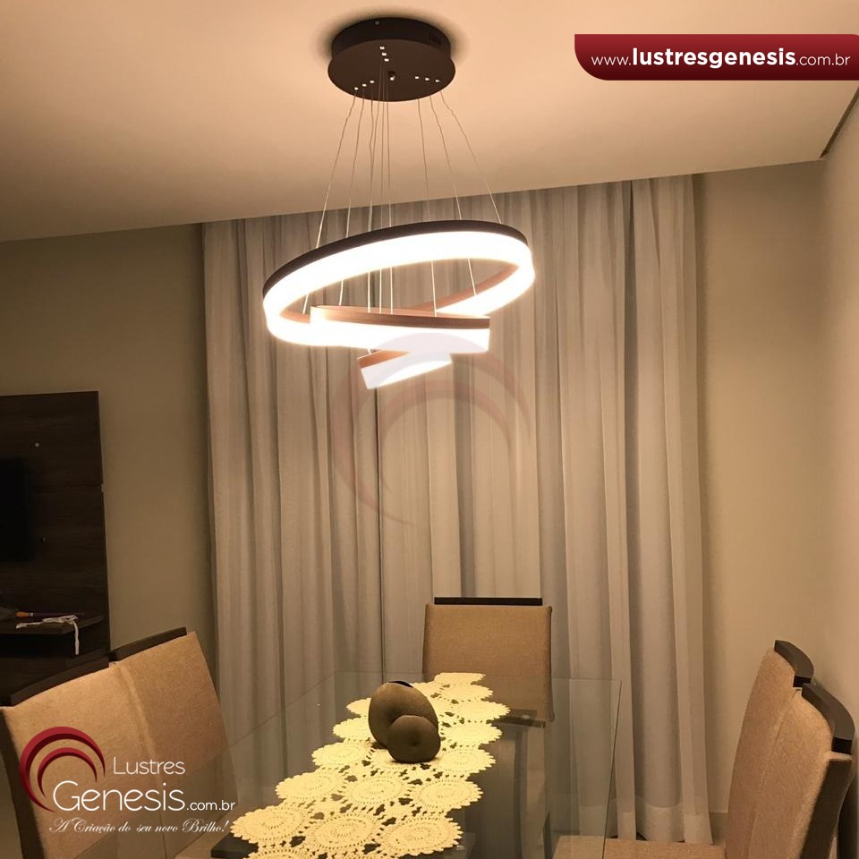 lustre para mesa de jantar pequena