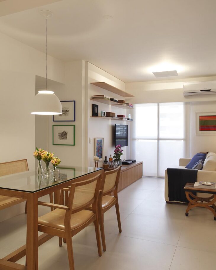 lustre linho apartamento pequeno