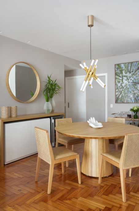 lustre para mesa de jantar pequena