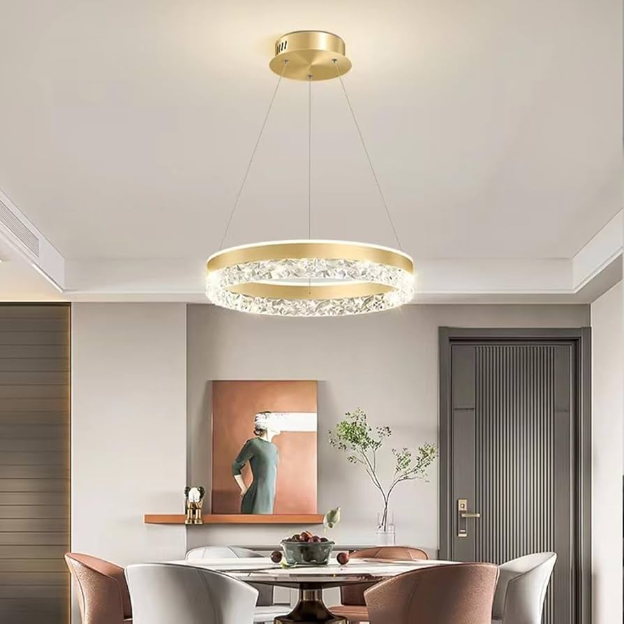 lustre para sala de jantar 4 lugares apartamento