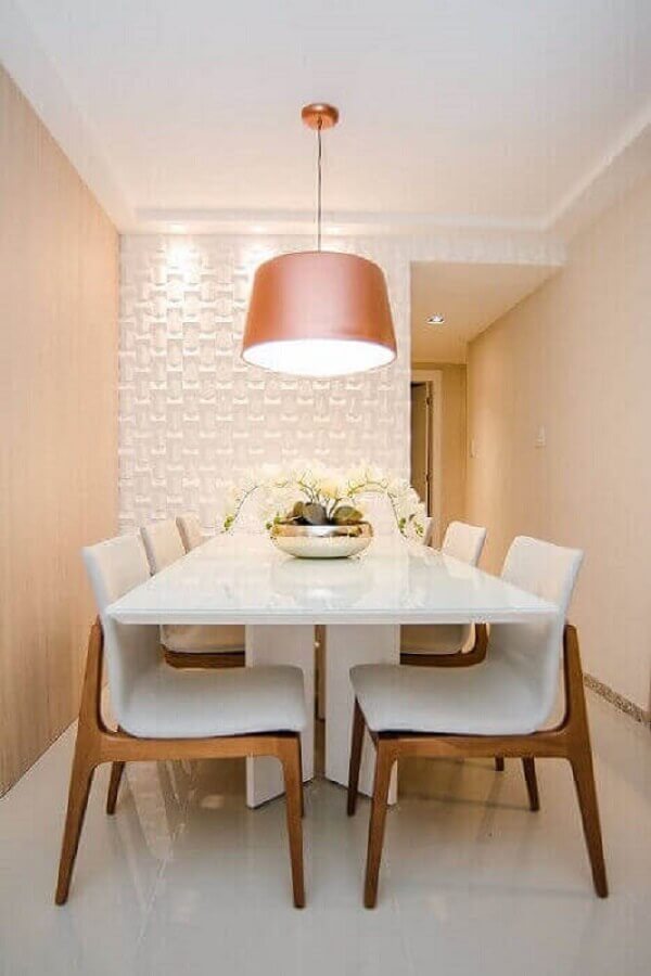 iluminação sala de jantar apartamento pequeno