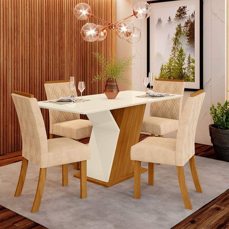 mesa 4 cadeiras cozinha apartamento