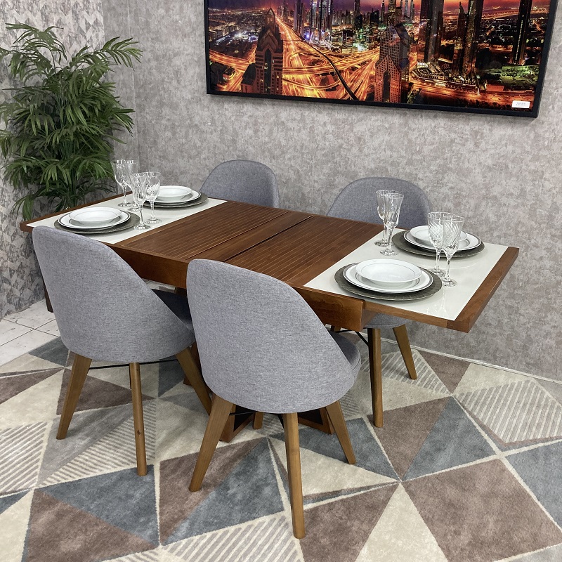 mesa 4 cadeiras industrial apartamento