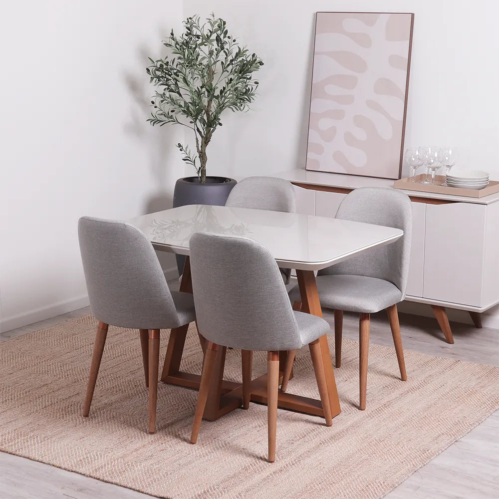 mesa de jantar 4 lugares quadrada apartamento pequeno