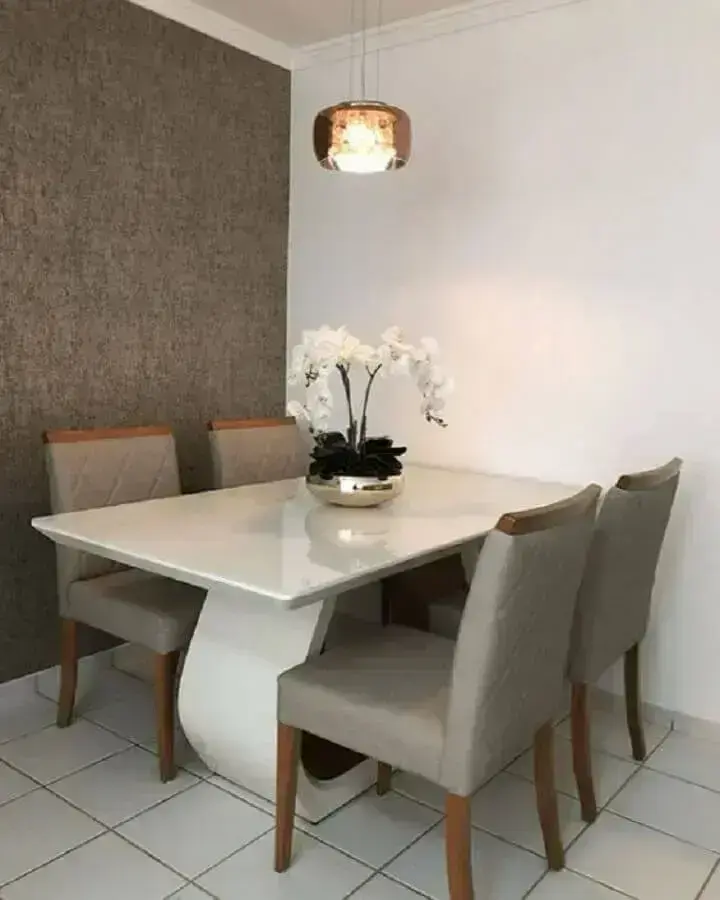 mesa de jantar 4 lugares quadrada apartamento pequeno
