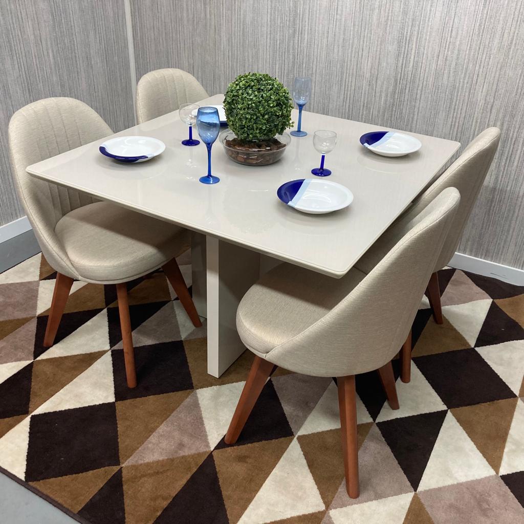 Mesa jantar moderna apartamento pequeno