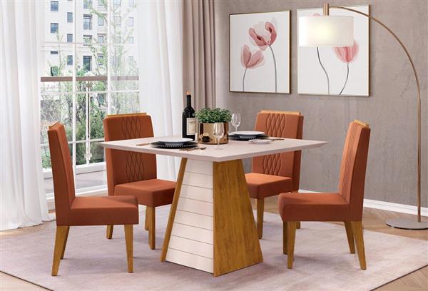 Mesa de jantar 70x70 apartamento pequeno