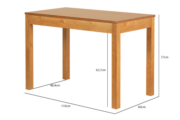Mesa jantar quadrada pés de aço apartamento