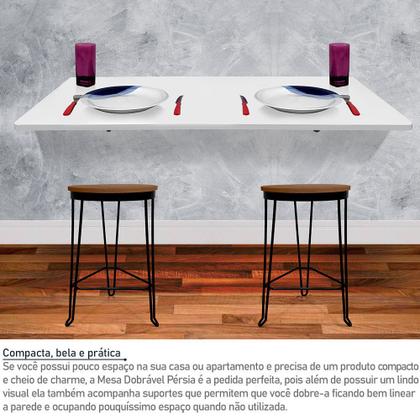 mesa de parede com prateleira