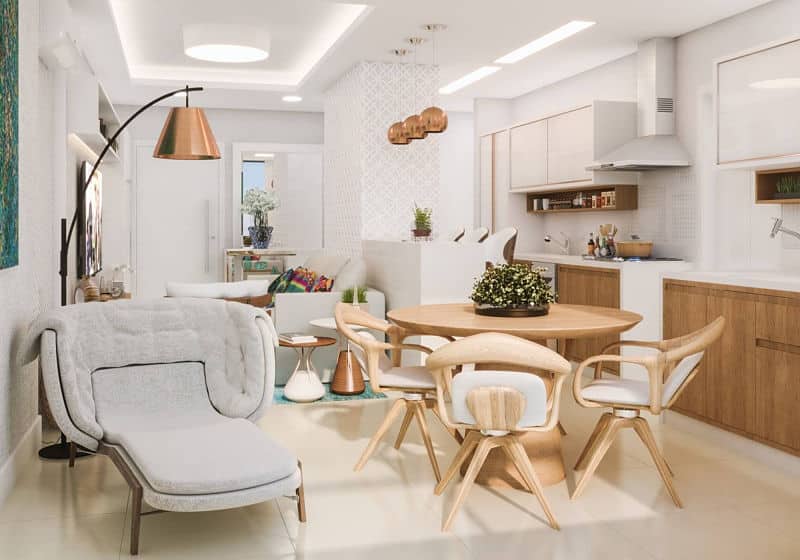 mesa extensível para sala pequena