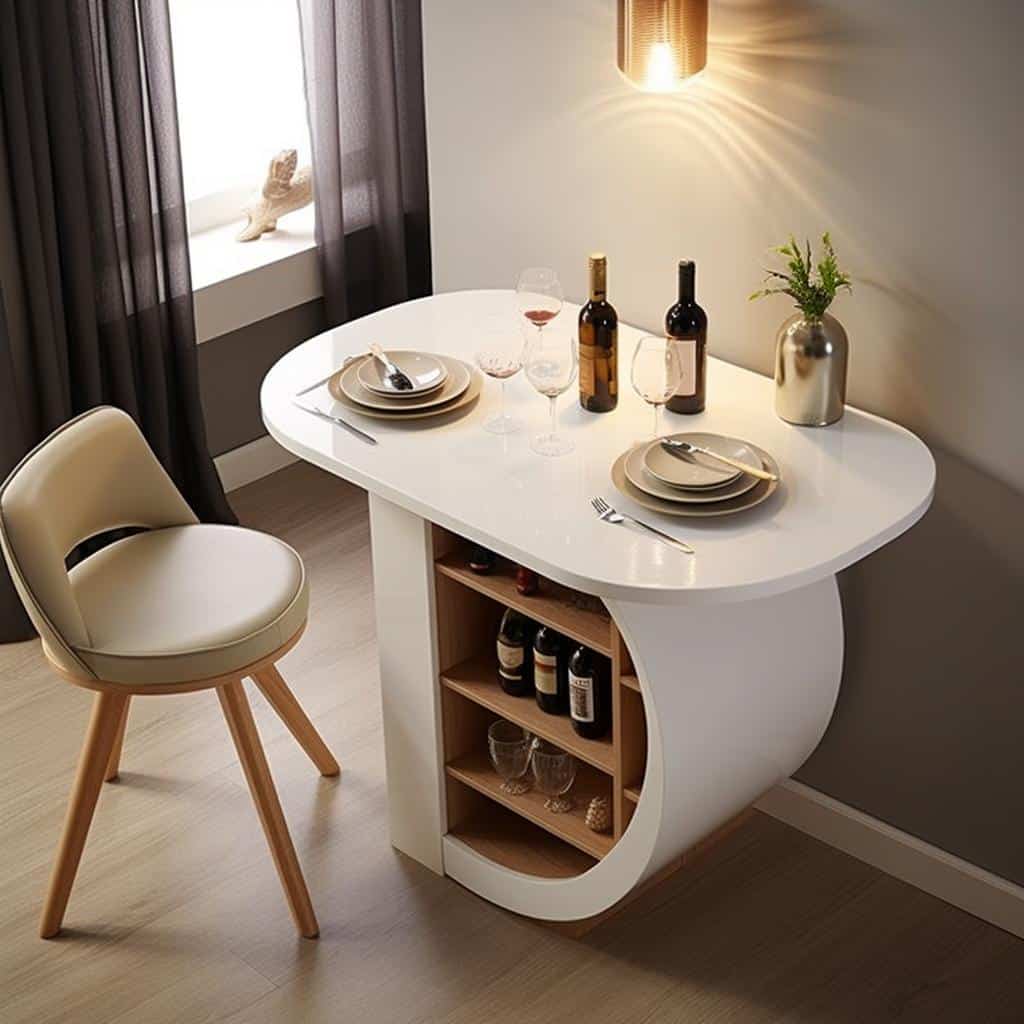 mesa compacta para apartamento