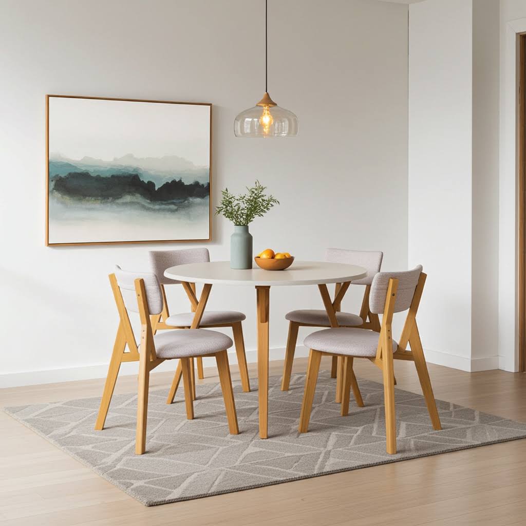 mesa para sala pequena 4 cadeiras