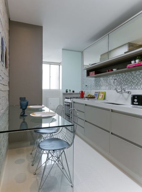 mesa de jantar pequena para cozinha de apartamento