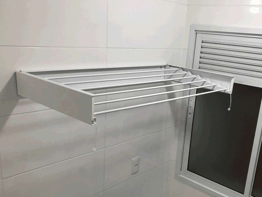 varal de parede para apartamento