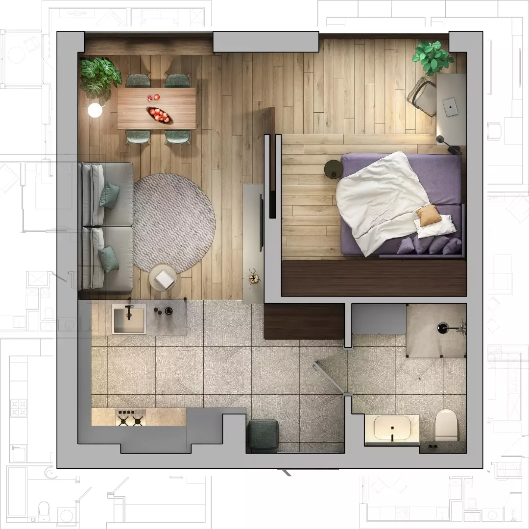 como aproveitar cada centímetro em apartamento pequeno