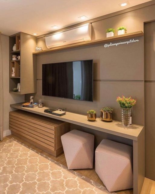 painel tv apartamento planejado