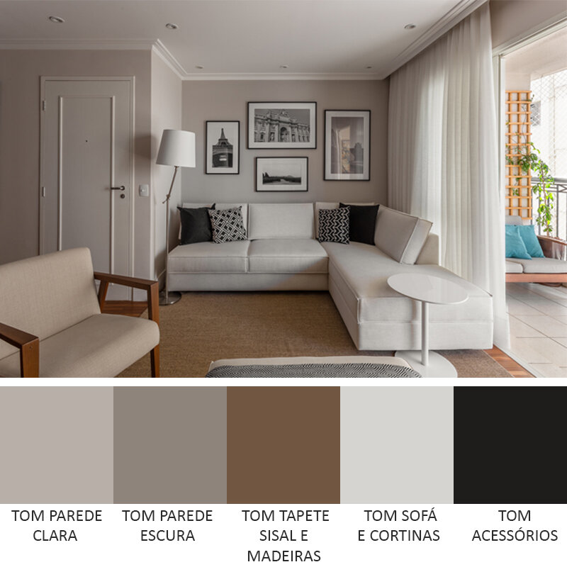 cores para apartamento pequeno