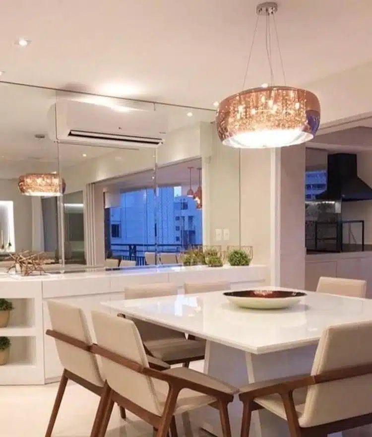 pendente sala de jantar apartamento com dimmer