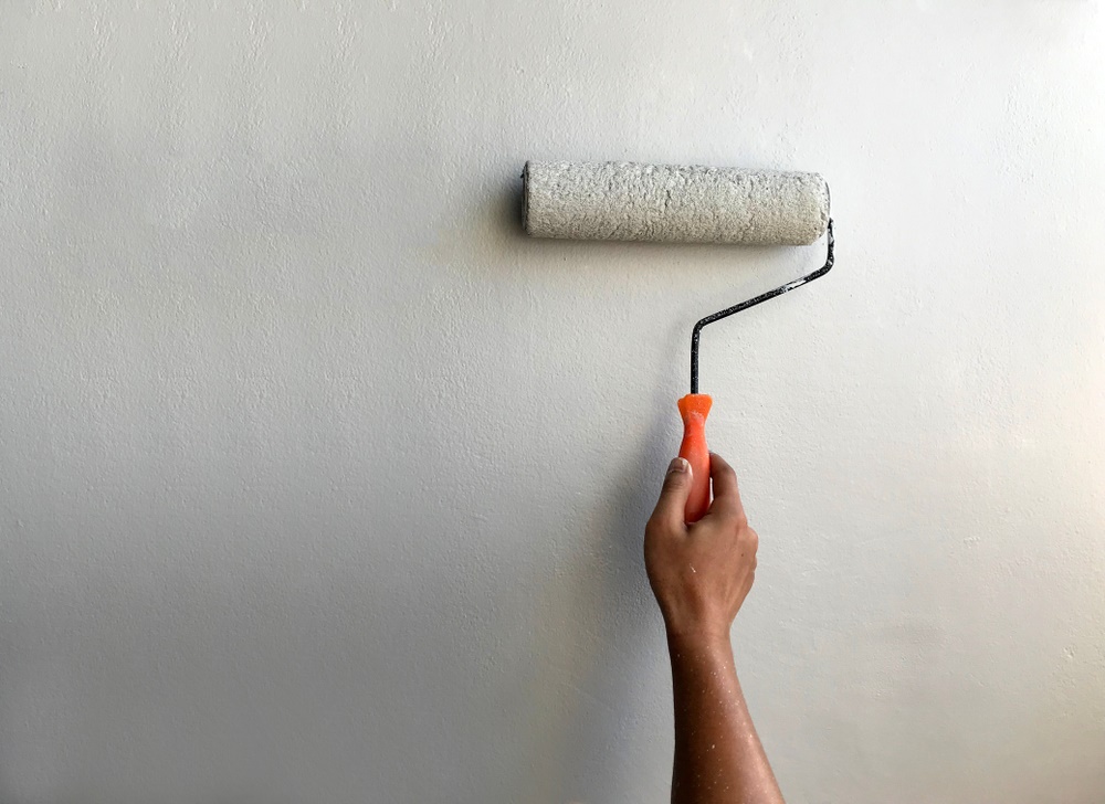 pintura de apartamento com gesso