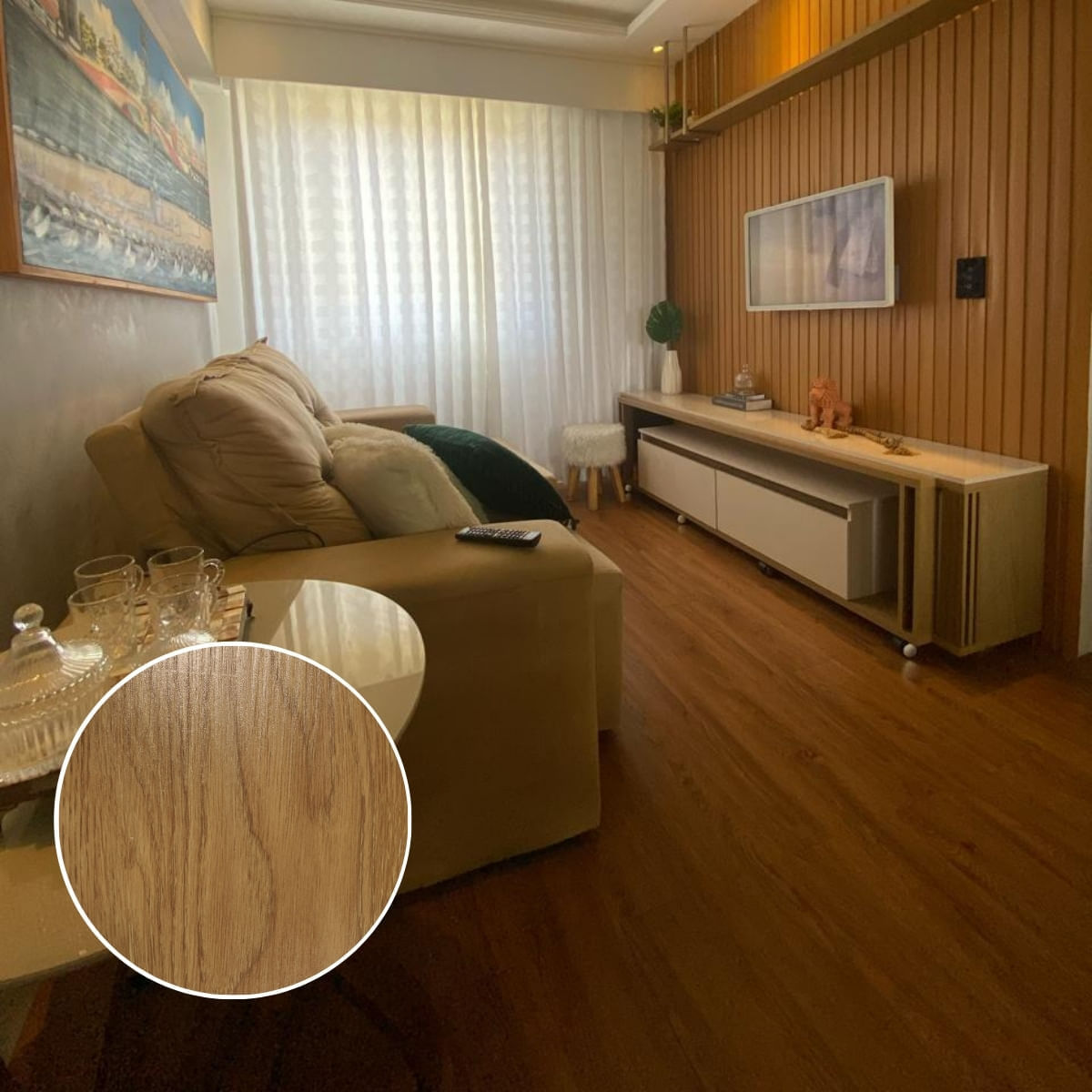 piso vinílico apartamento alugado