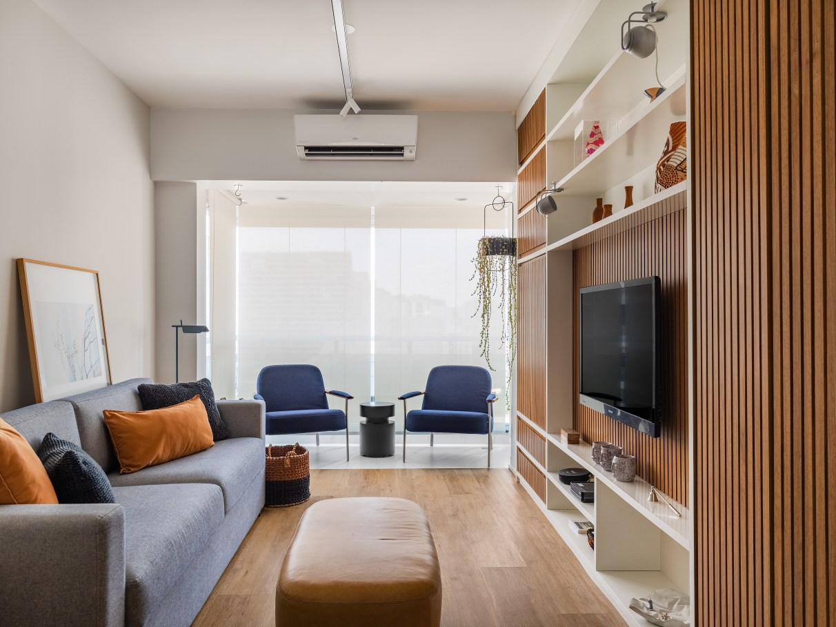 piso vinílico apartamento sala