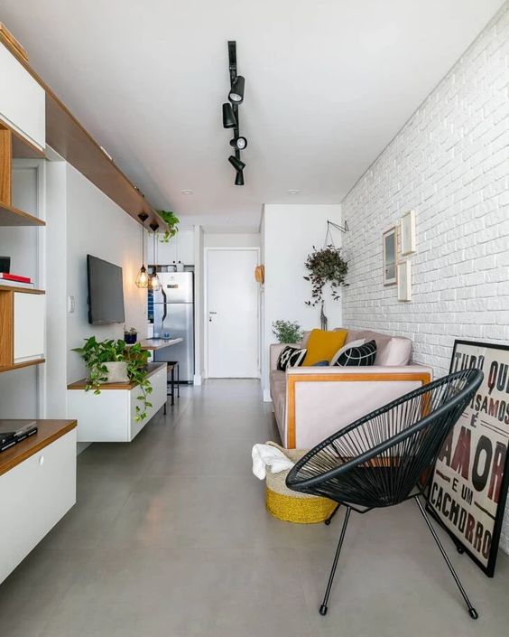 pisos claros para ampliar apartamento