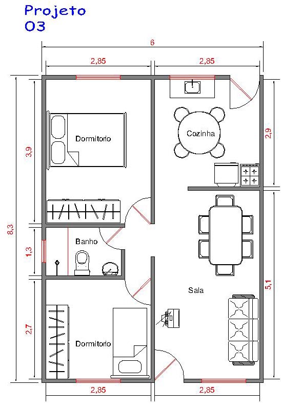 apartamento 50m2 2 quartos preco