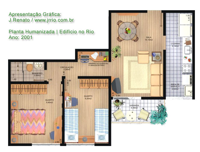 plantas de apartamentos para inspirar