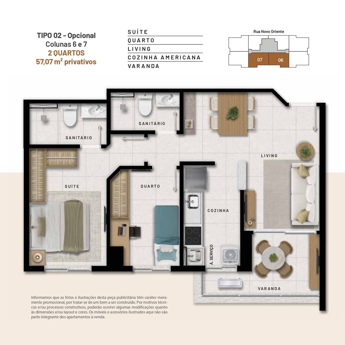 decoração apartamento 2 quartos