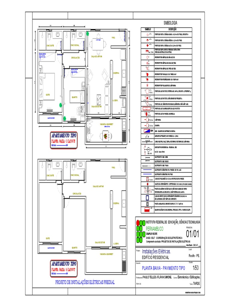 planta baixa de um apartamento