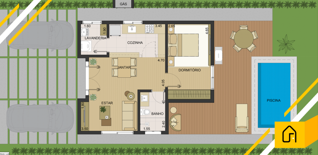 planta baixa de um apartamento