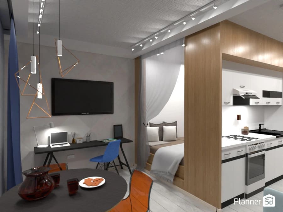 apartamento 1 quarto decorado