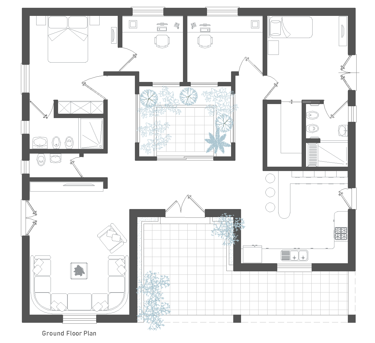 planta apartamento 2 quartos com varanda