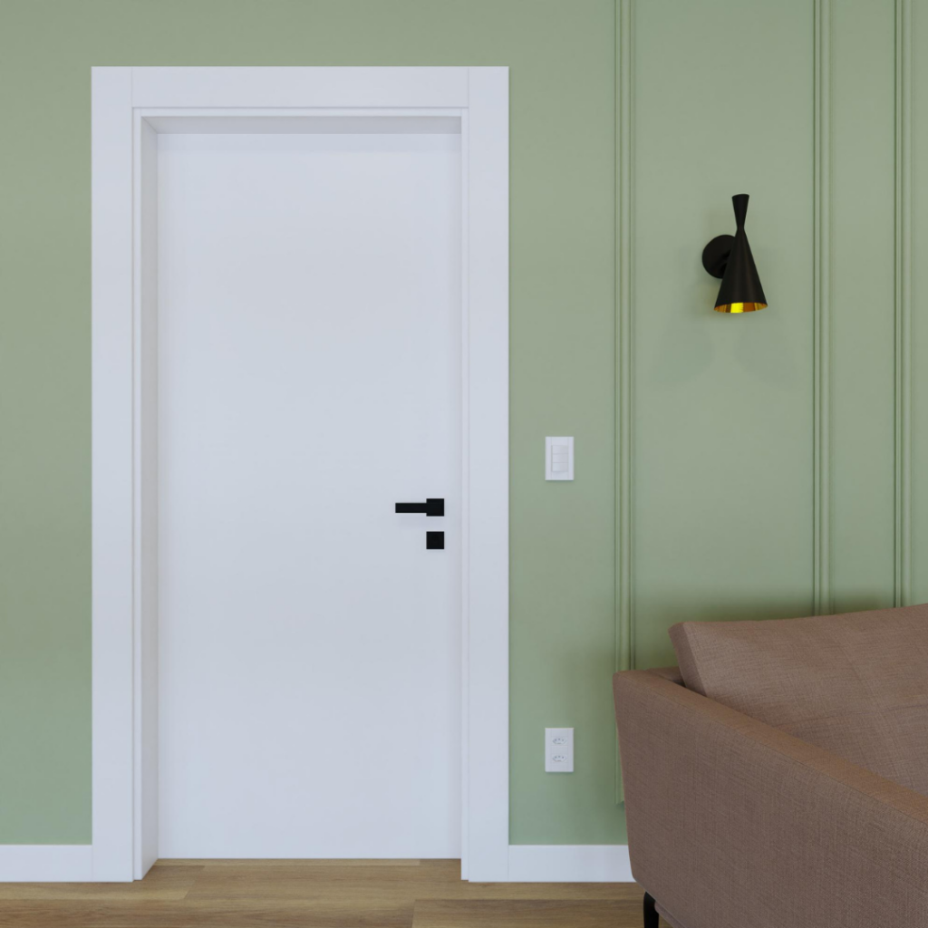 porta branca para apartamento