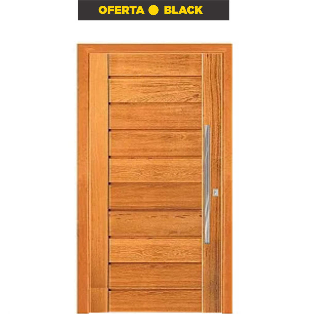 Porta de madeira maciça para apartamento