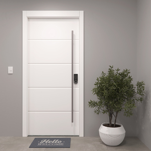 Porta de apartamento branca laqueada