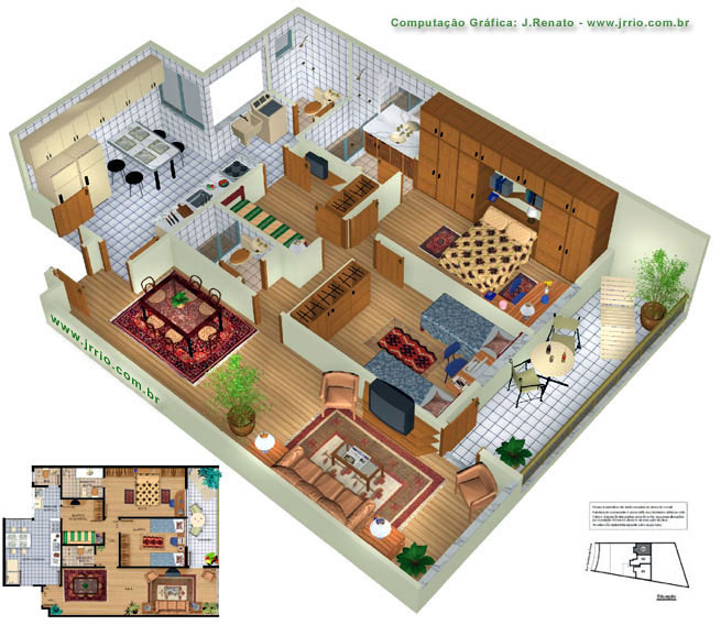 software projeto 3d apartamento grátis