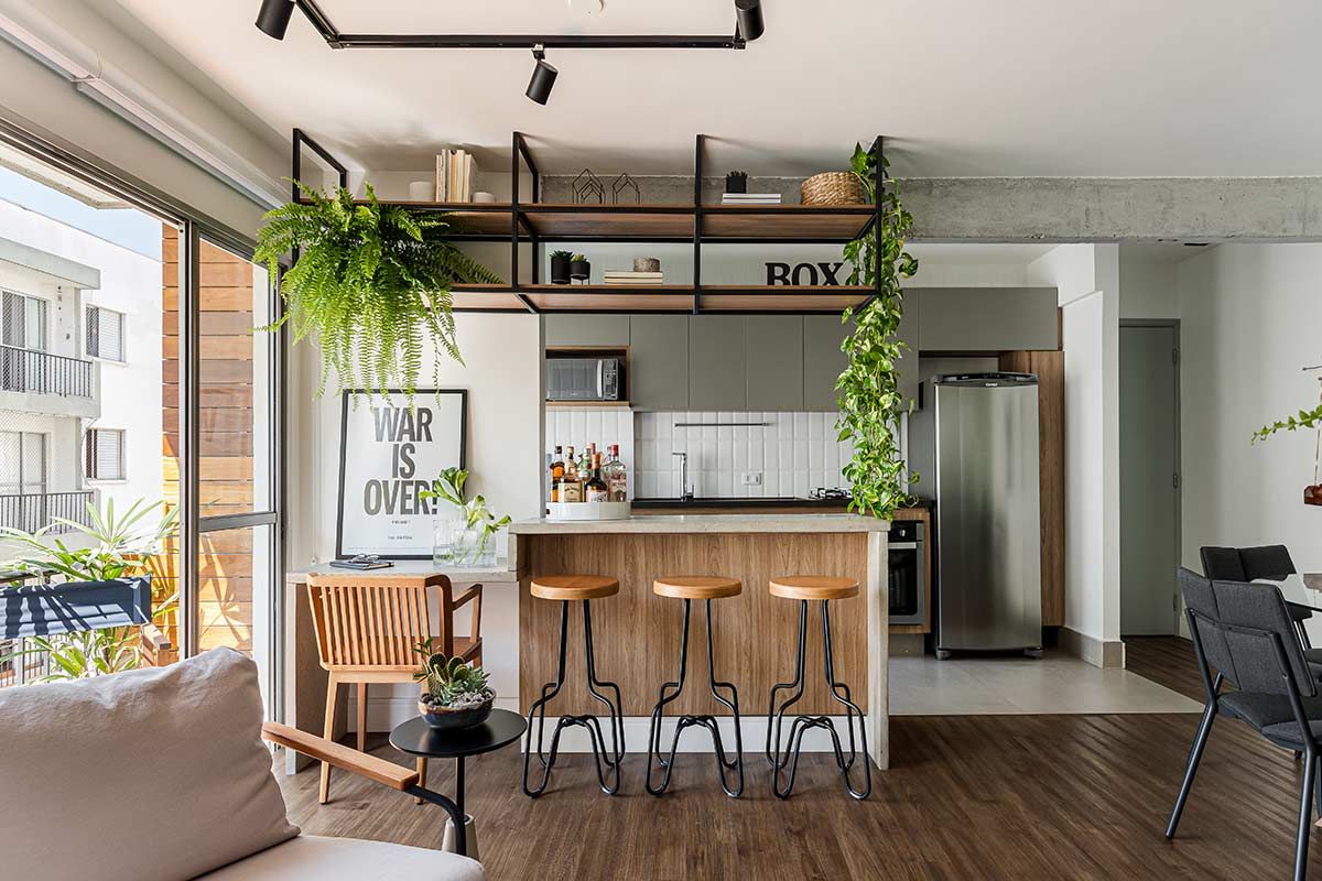 apartamento pequeno com varanda integrada