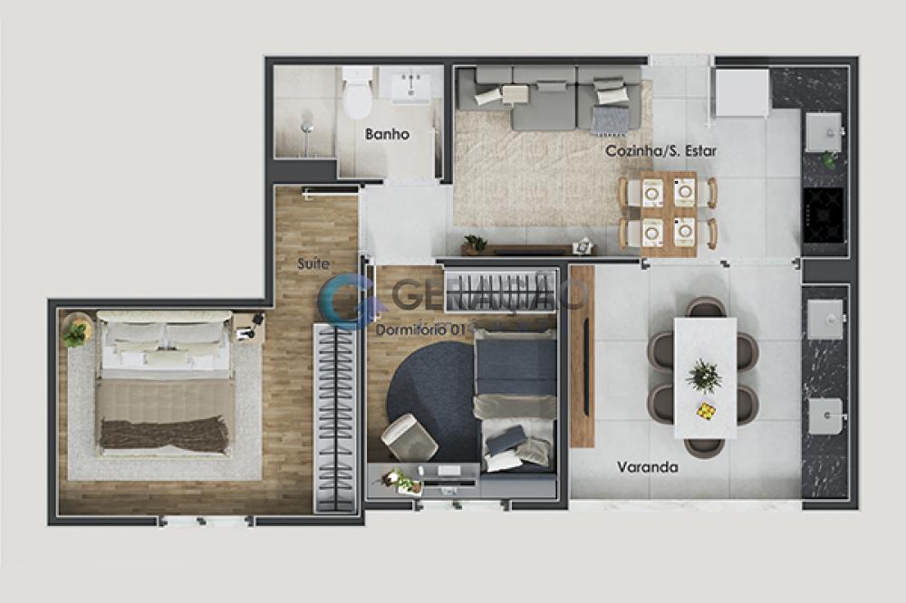 apartamento 2 quartos conceito aberto