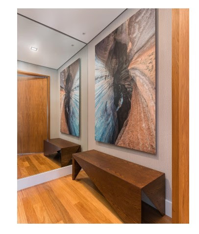 como decorar hall de entrada com quadros