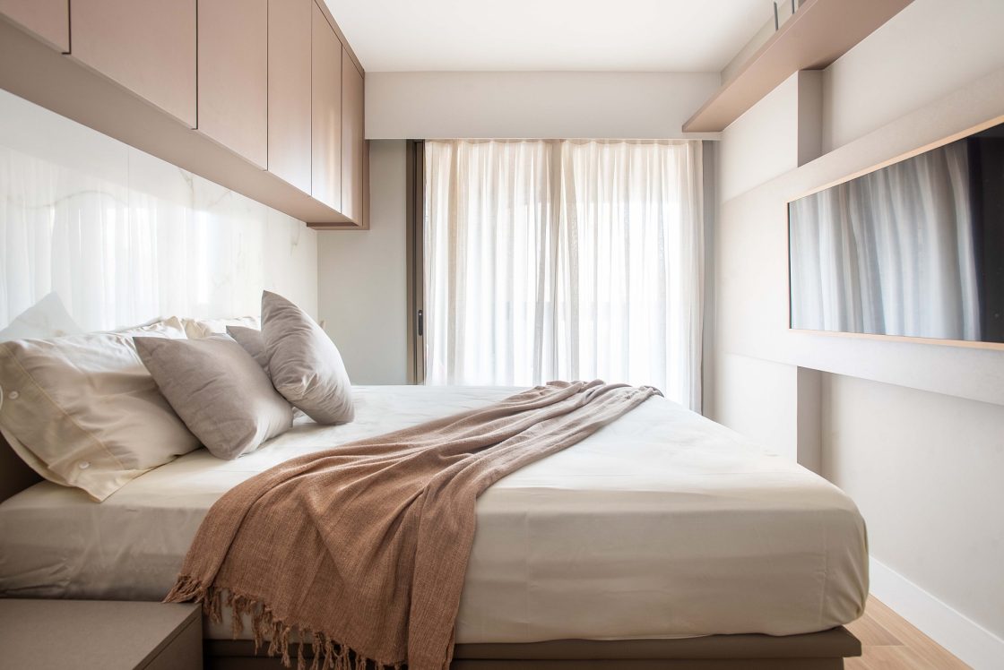 quarto de solteiro apartamento