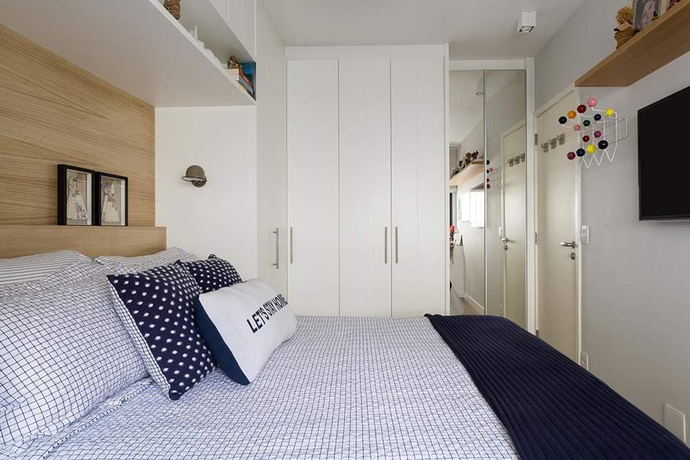 decoração quarto casal pequeno apartamento