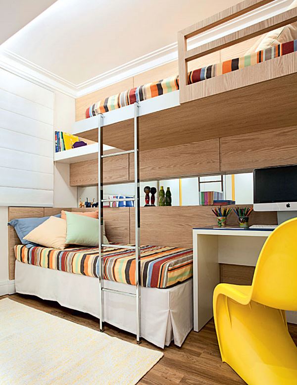 quarto infantil apartamento pequeno com nichos